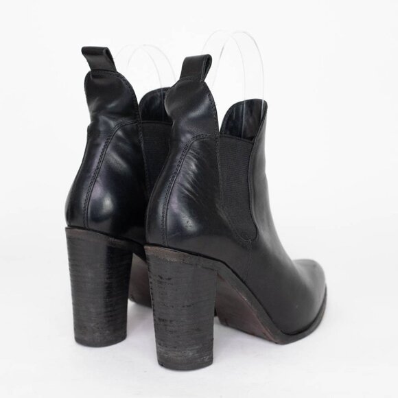 Rag & Bone Women's Black Leather Stanton Chelsea Ankle Leather Boots 38.5 US 8.5 - Picture 6 of 10